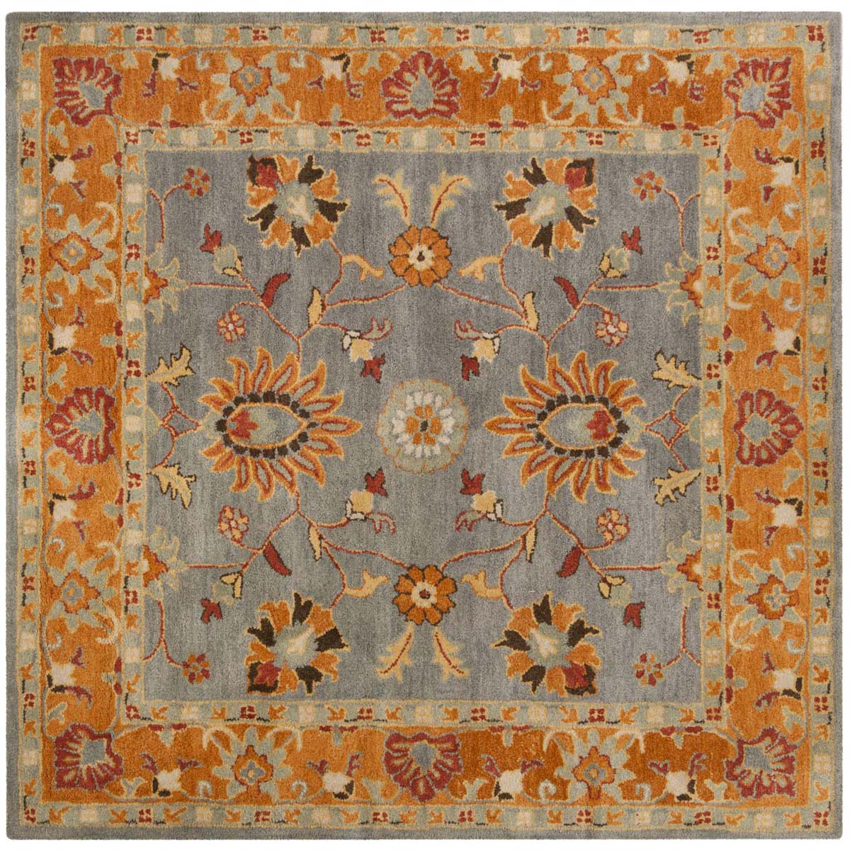 Safavieh Heritage 01A Rug, HG401A - Blue / Orange