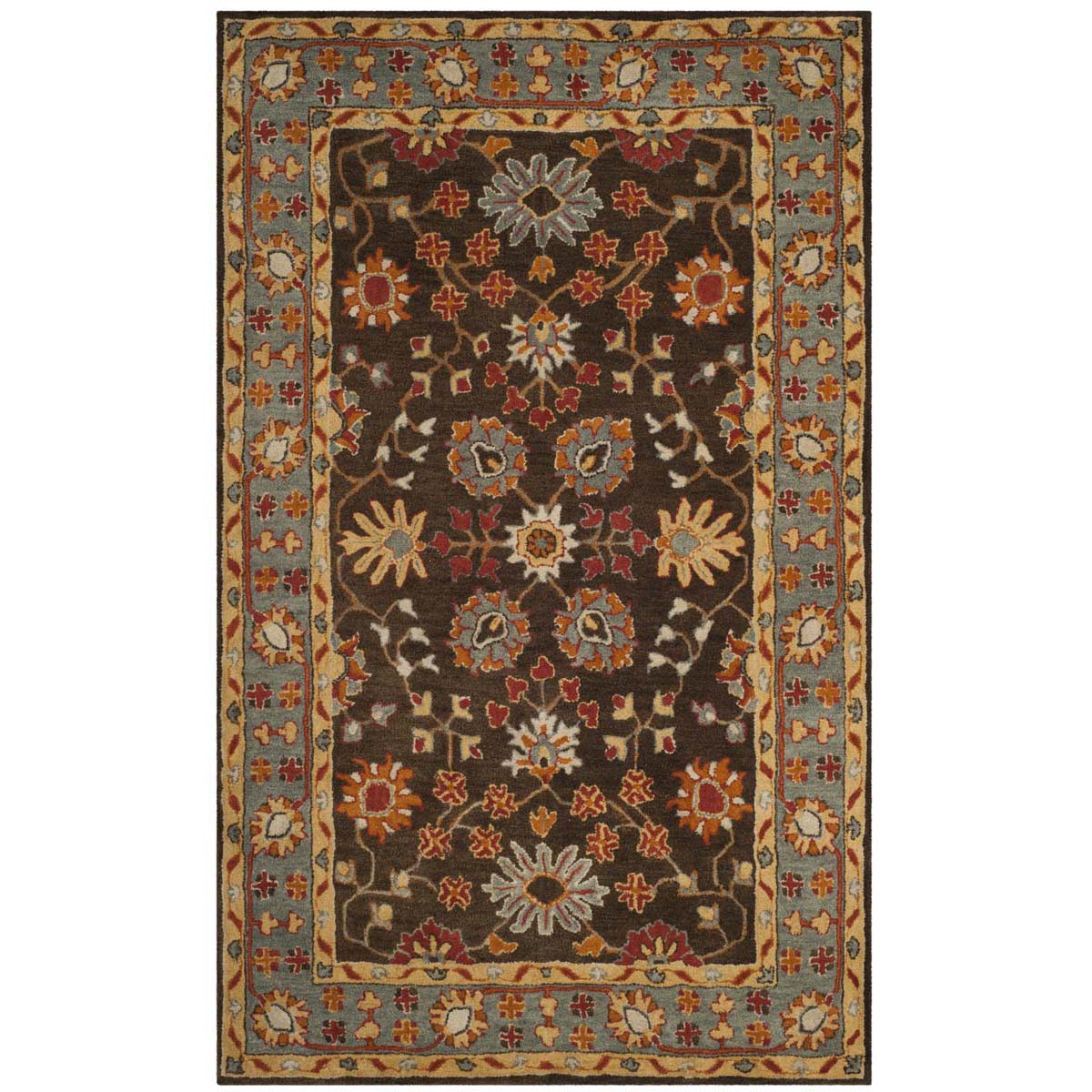 Safavieh Heritage 05A Rug, HG405A - Charcoal / Blue