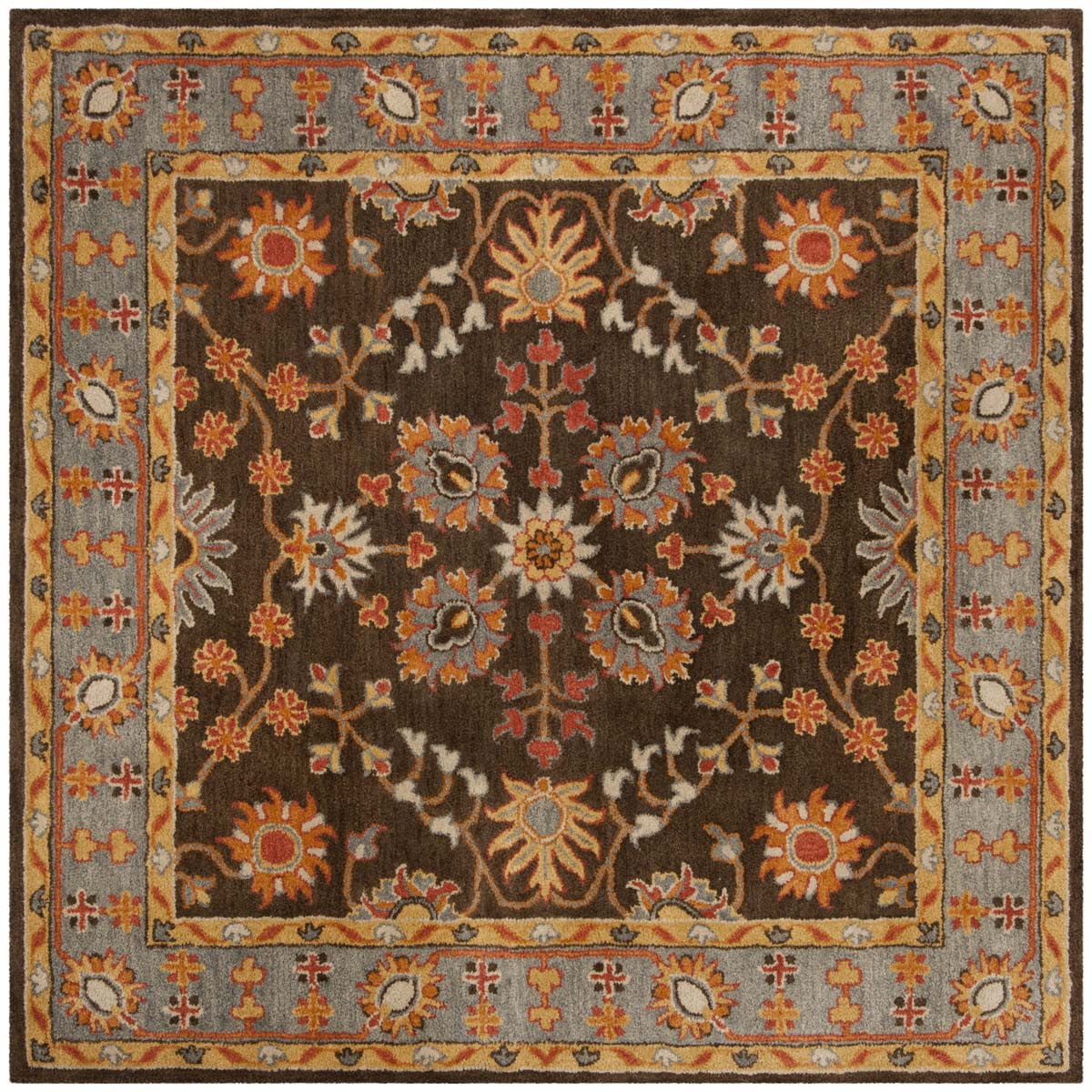 Safavieh Heritage 05A Rug, HG405A - Charcoal / Blue