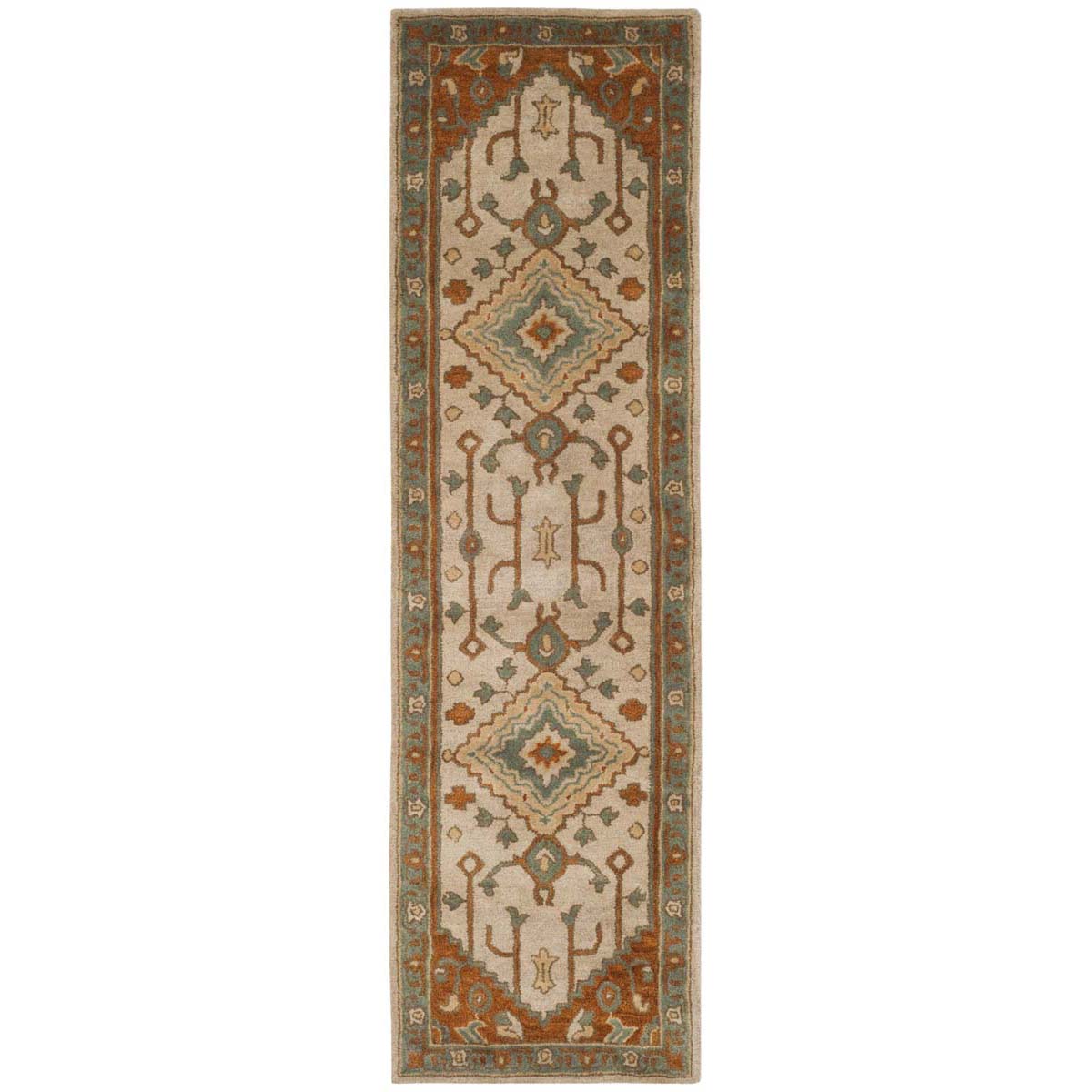 Safavieh Heritage 06A Rug, HG406A - Light Blue / Rust