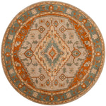 Safavieh Heritage 06A Rug, HG406A - Light Blue / Rust