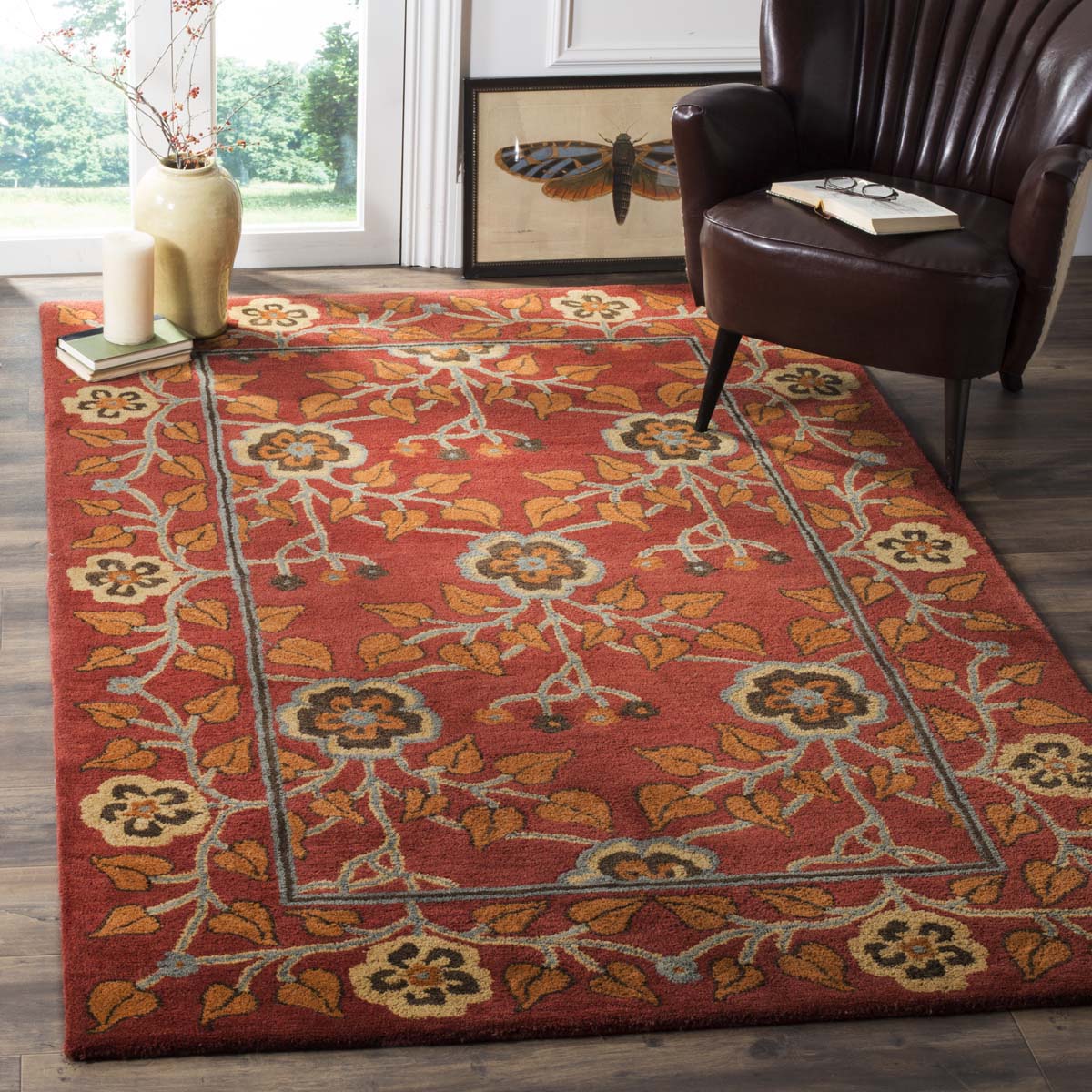 Safavieh Heritage 07A Rug, HG407A - Red / Multi