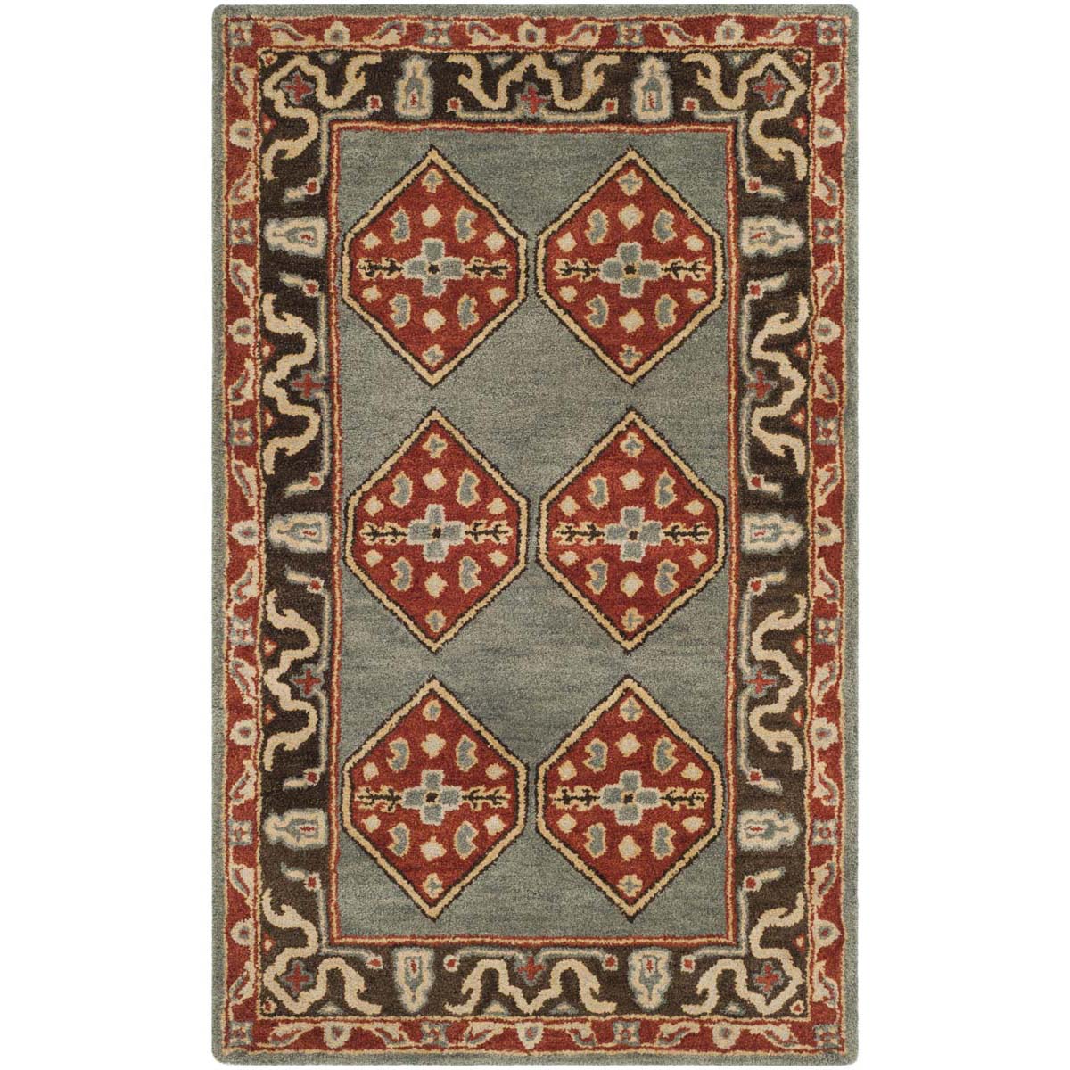 Safavieh Heritage 14A Rug, HG414A - Blue / Charcoal