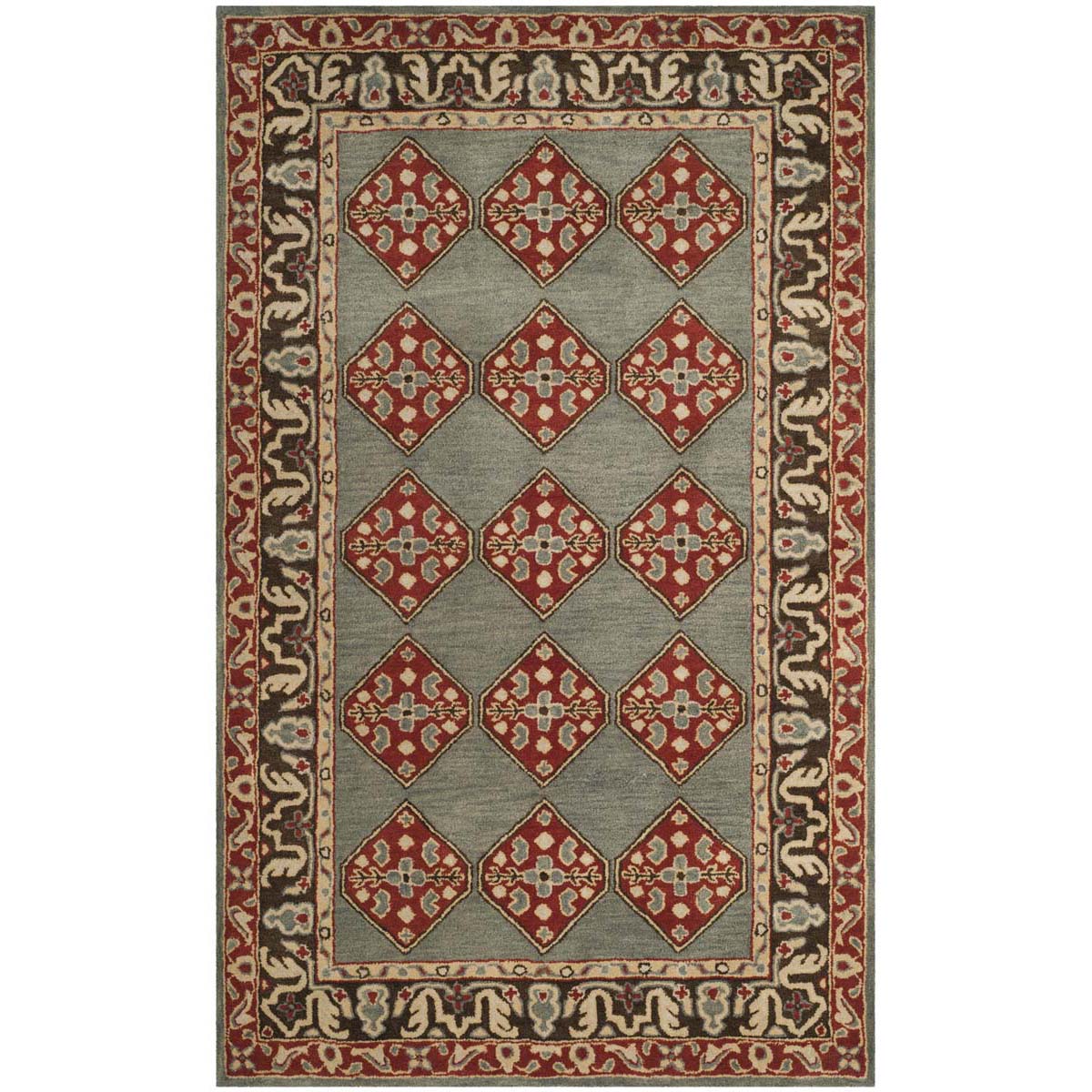 Safavieh Heritage 14A Rug, HG414A - Blue / Charcoal