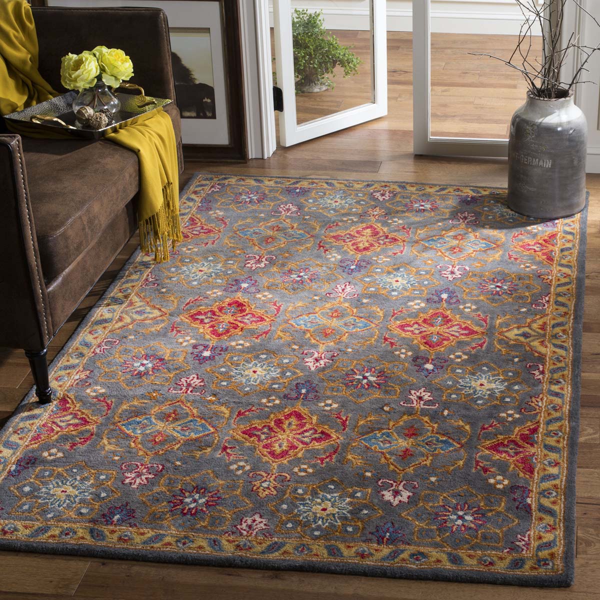 Safavieh Heritage 15H Rug, HG415H - Charcoal / Multi