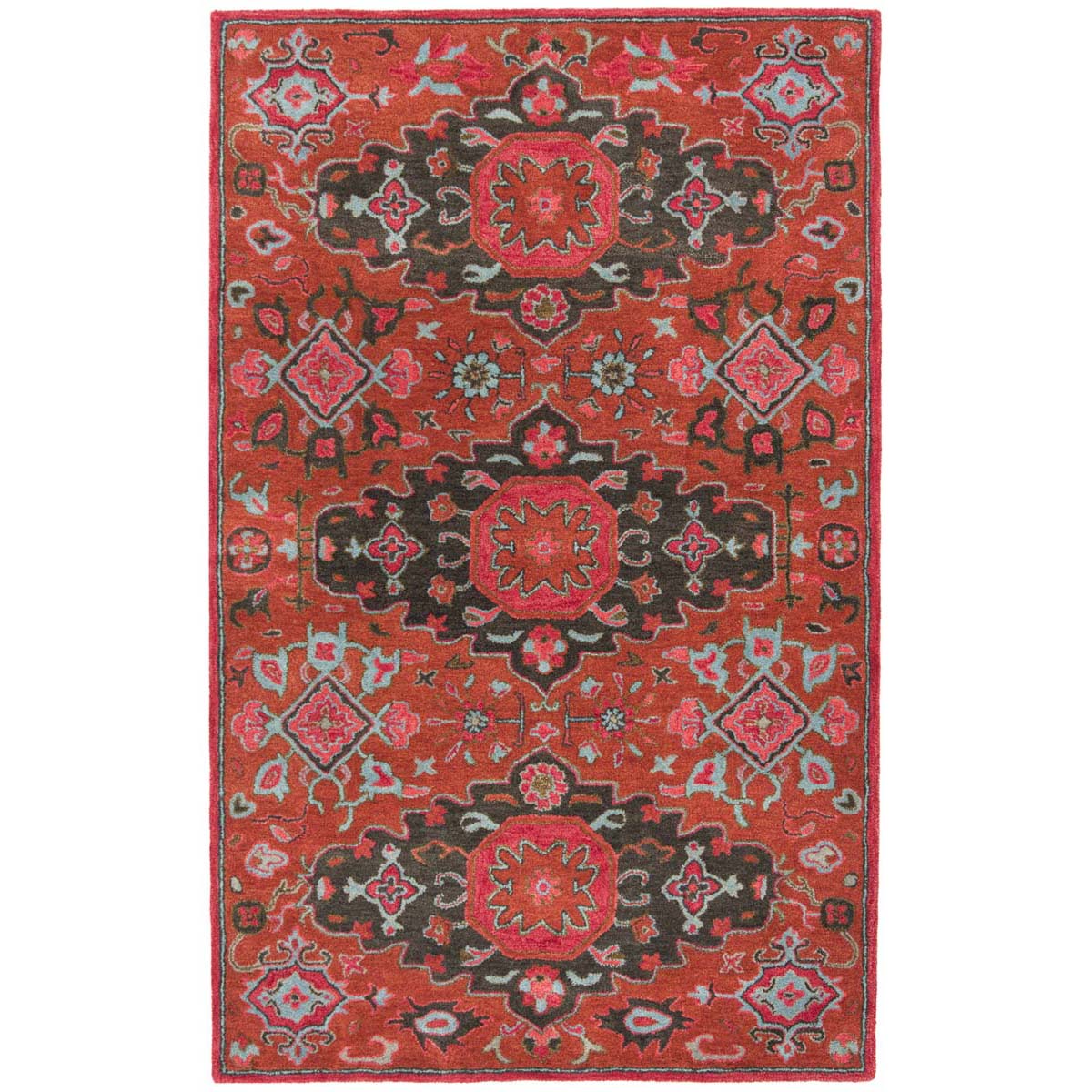 Safavieh Heritage 19P Rug, HG419P - Rust / Multi
