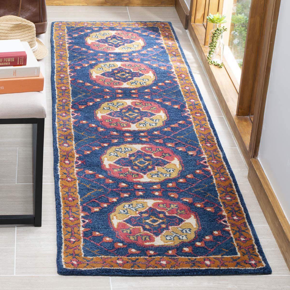 Safavieh Heritage 24N Rug, HG424N - Navy / Red