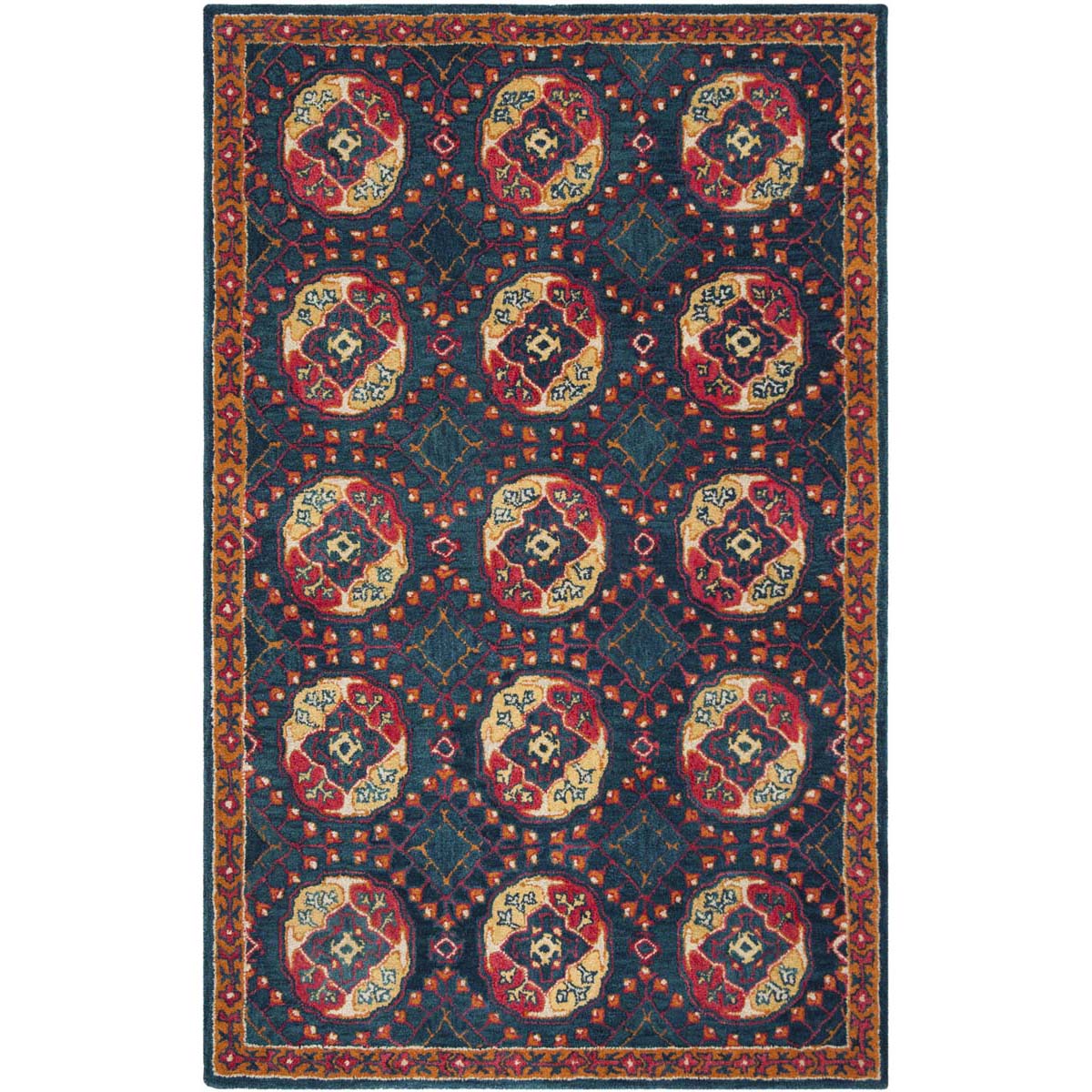 Safavieh Heritage 24N Rug, HG424N - Navy / Red