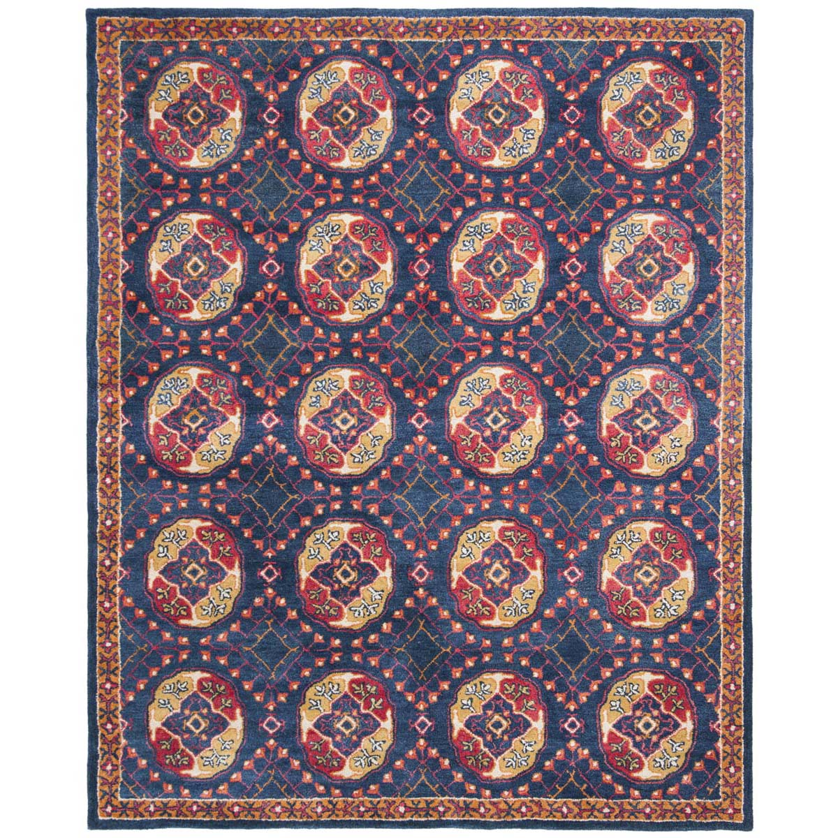 Safavieh Heritage 24N Rug, HG424N - Navy / Red
