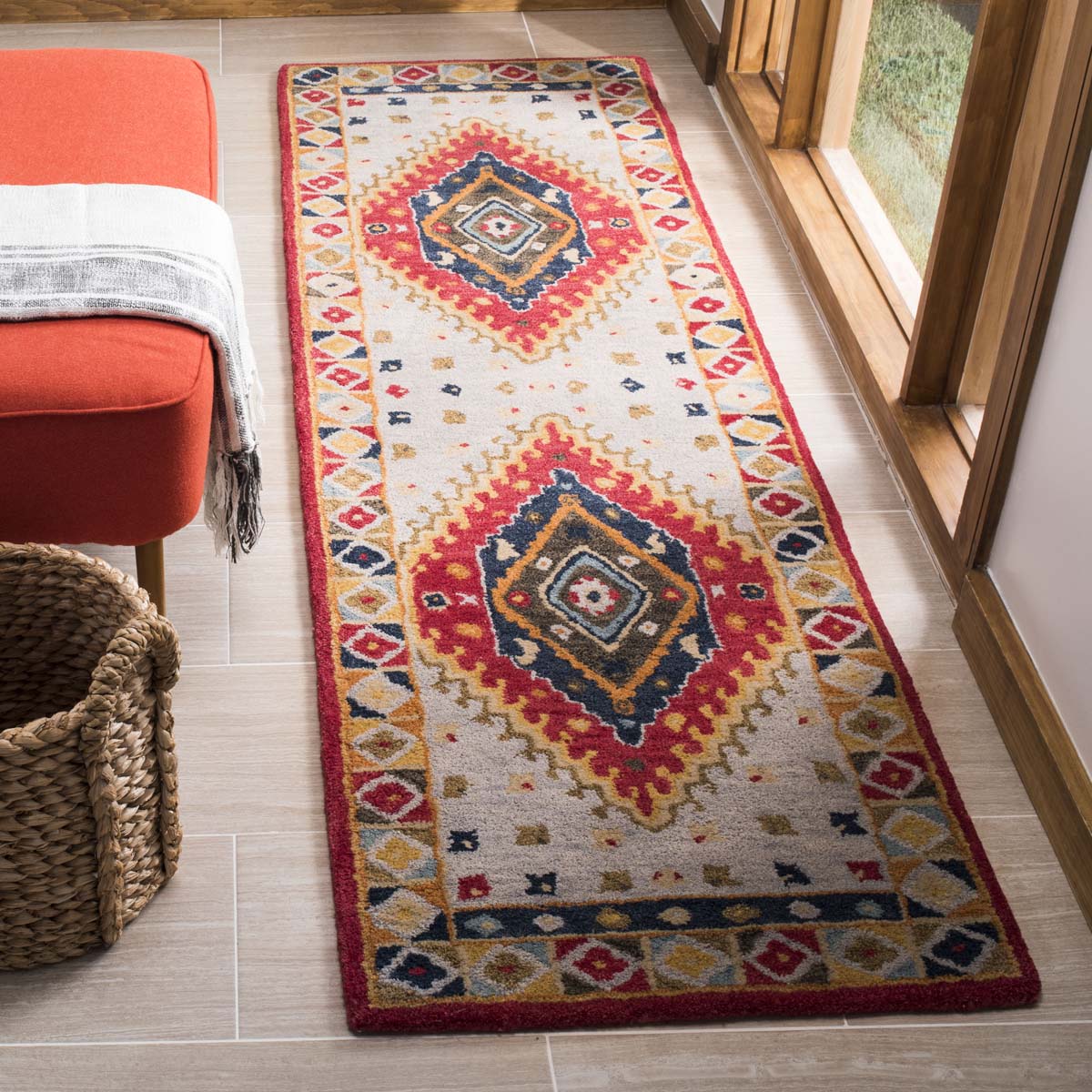 Safavieh Heritage 25F Rug, HG425F - Grey / Red