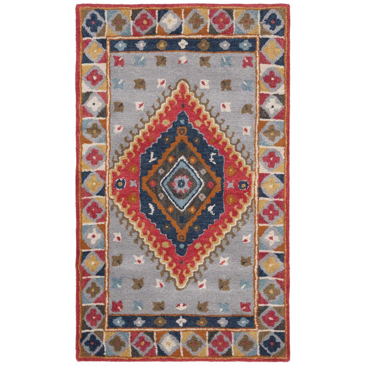 Safavieh Heritage 25F Rug, HG425F - Grey / Red