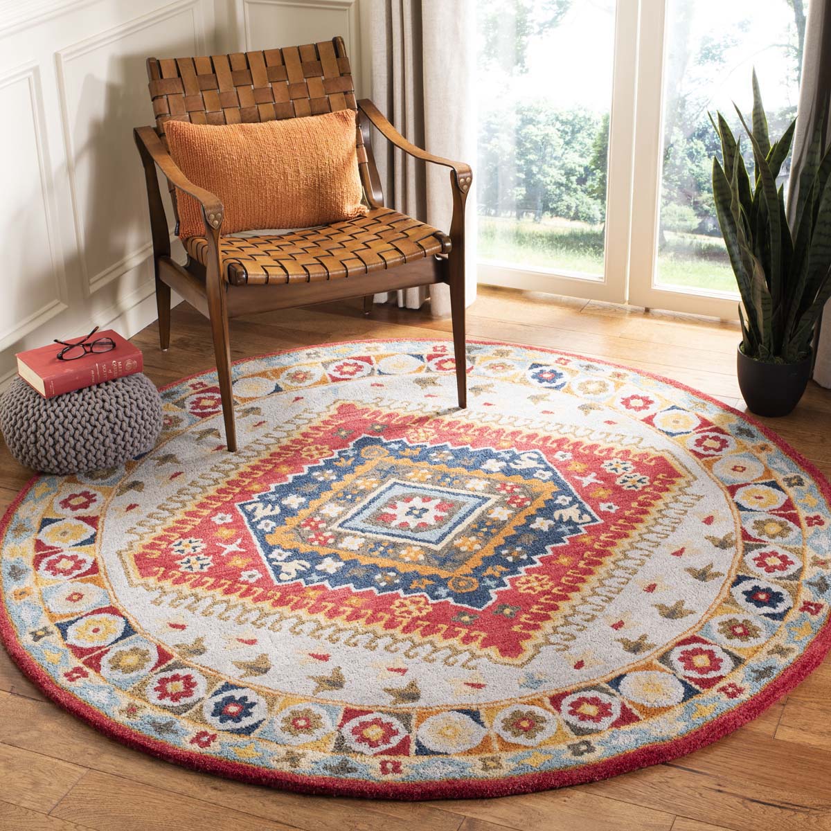 Safavieh Heritage 25F Rug, HG425F - Grey / Red