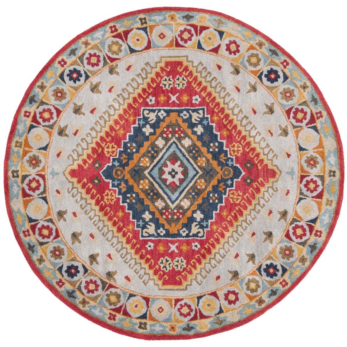 Safavieh Heritage 25F Rug, HG425F - Grey / Red