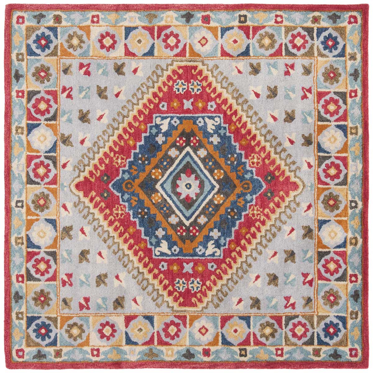 Safavieh Heritage 25F Rug, HG425F - Grey / Red