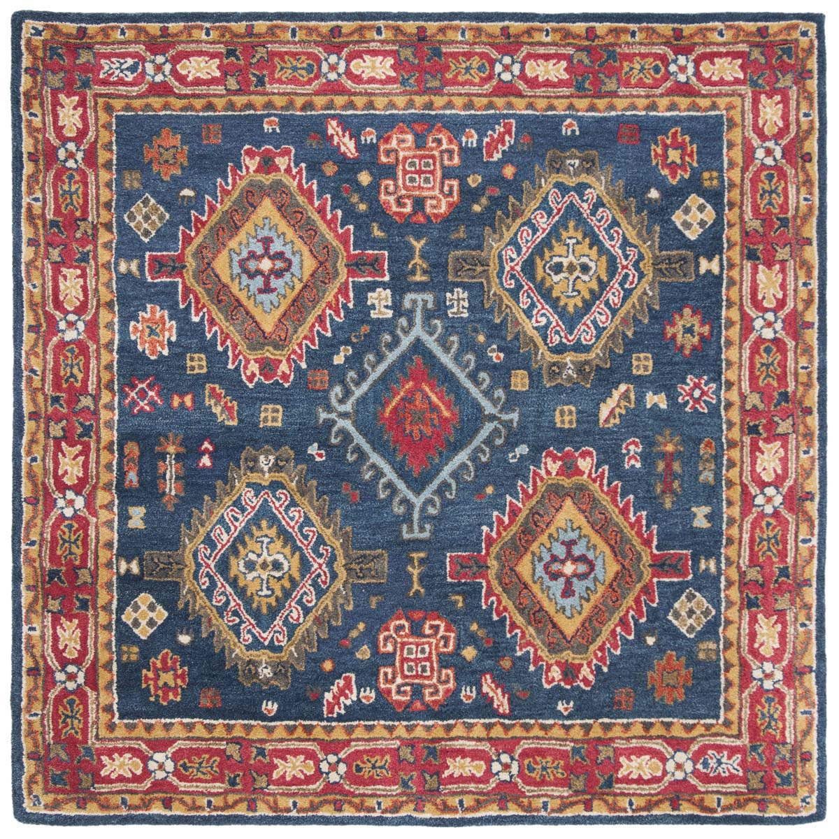 Safavieh Heritage 26N Rug, HG426N - Navy / Red