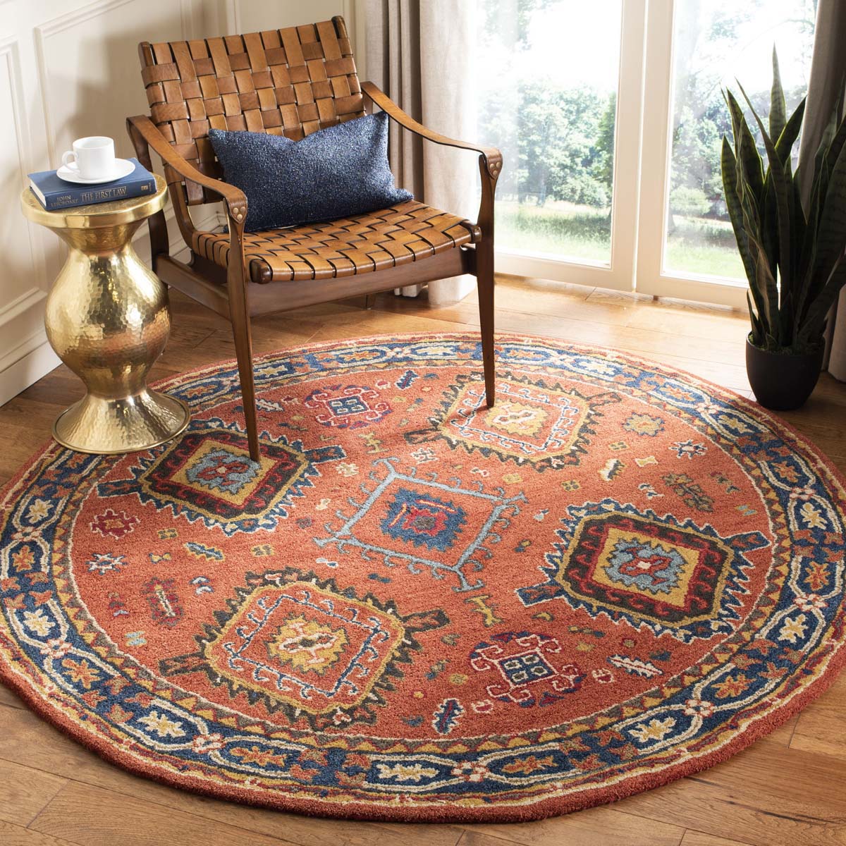 Safavieh Heritage 27P Rug, HG427P - Rust / Navy