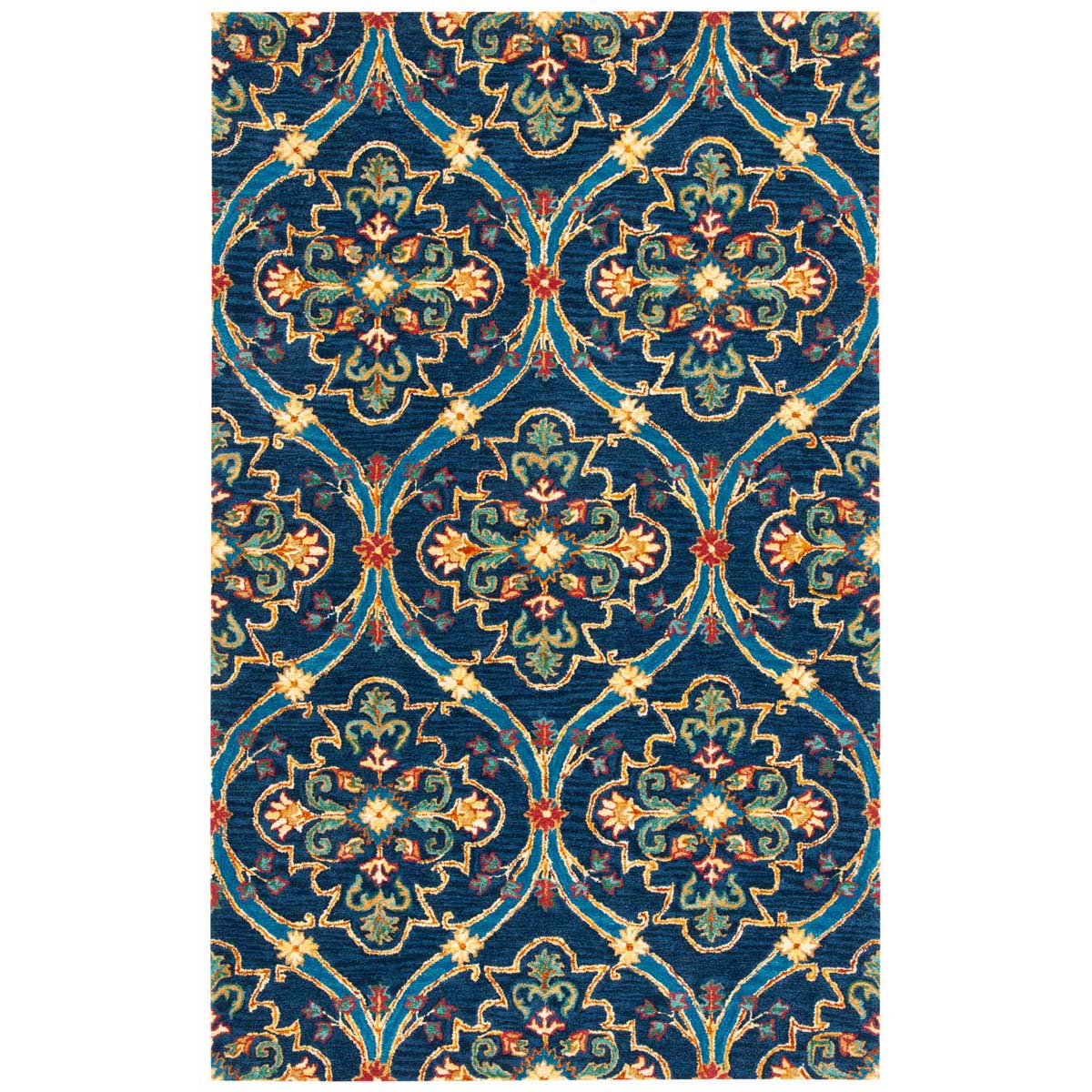 Safavieh Heritage 75 Rug, HG475 - Navy / Yellow