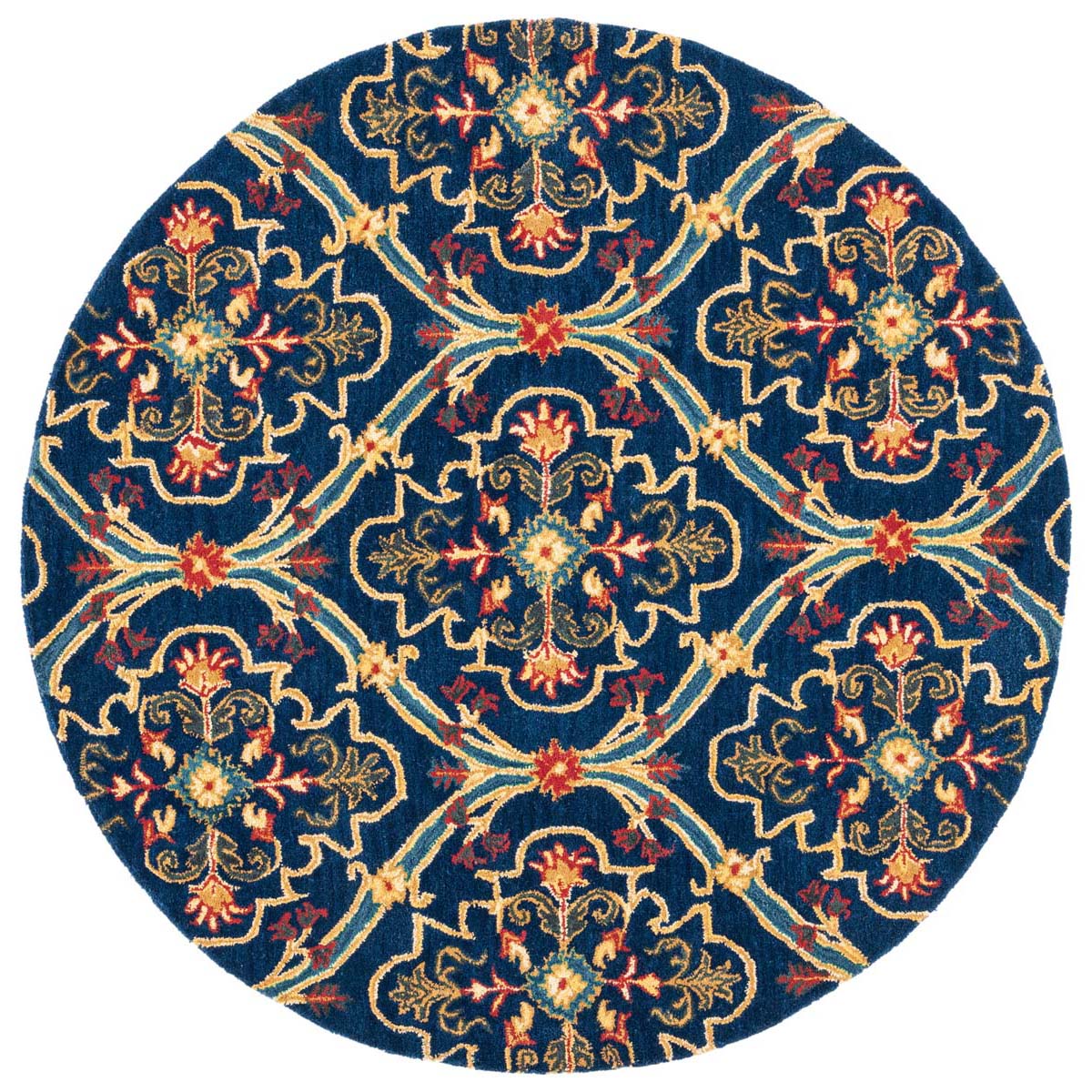 Safavieh Heritage 75 Rug, HG475 - Navy / Yellow