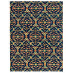 Safavieh Heritage 75 Rug, HG475 - Navy / Yellow