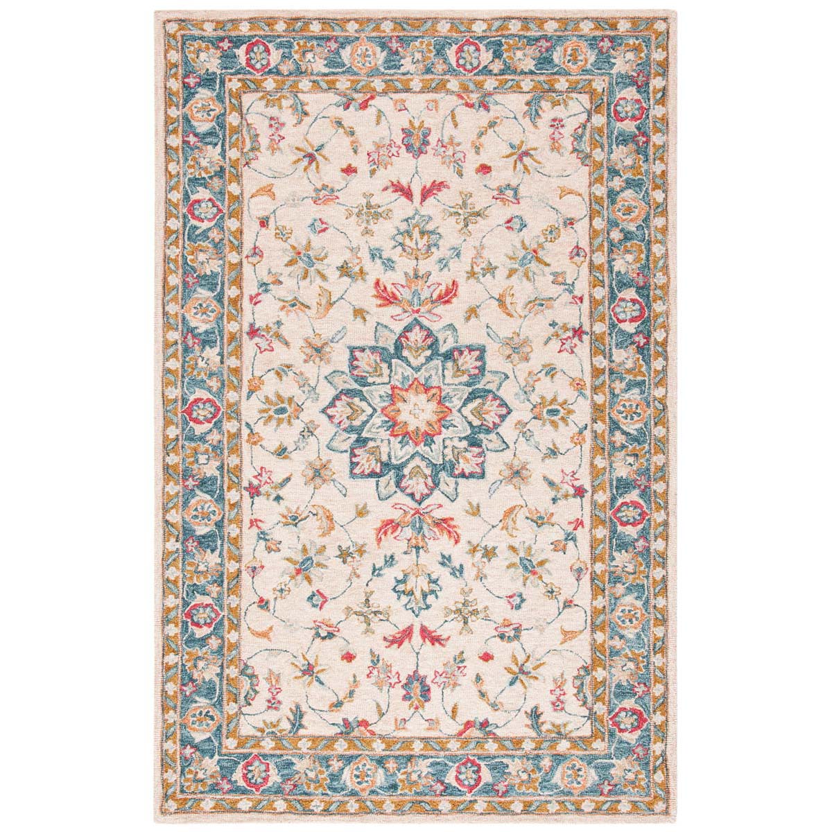 Safavieh Heritage 65 Rug, HG565 - Beige / Teal