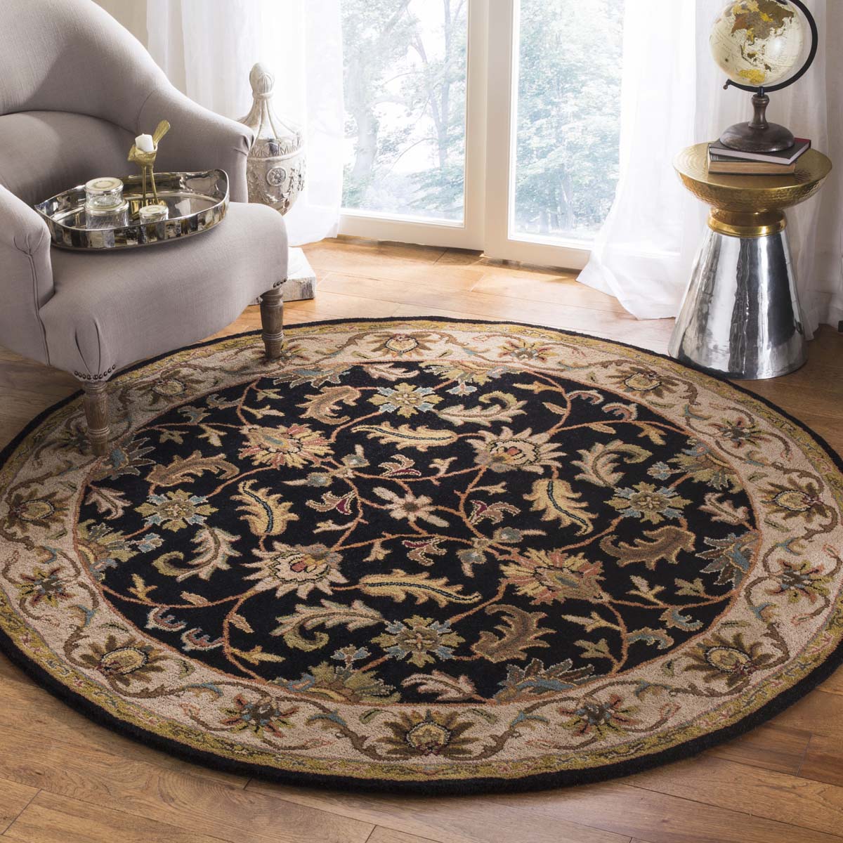 Safavieh Heritage 28 Rug, HG628 - Black / Beige