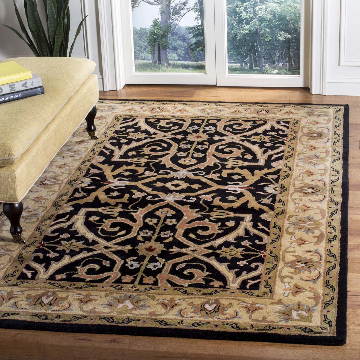 Safavieh Heritage 44A Rug, HG644A - Charcoal / Beige