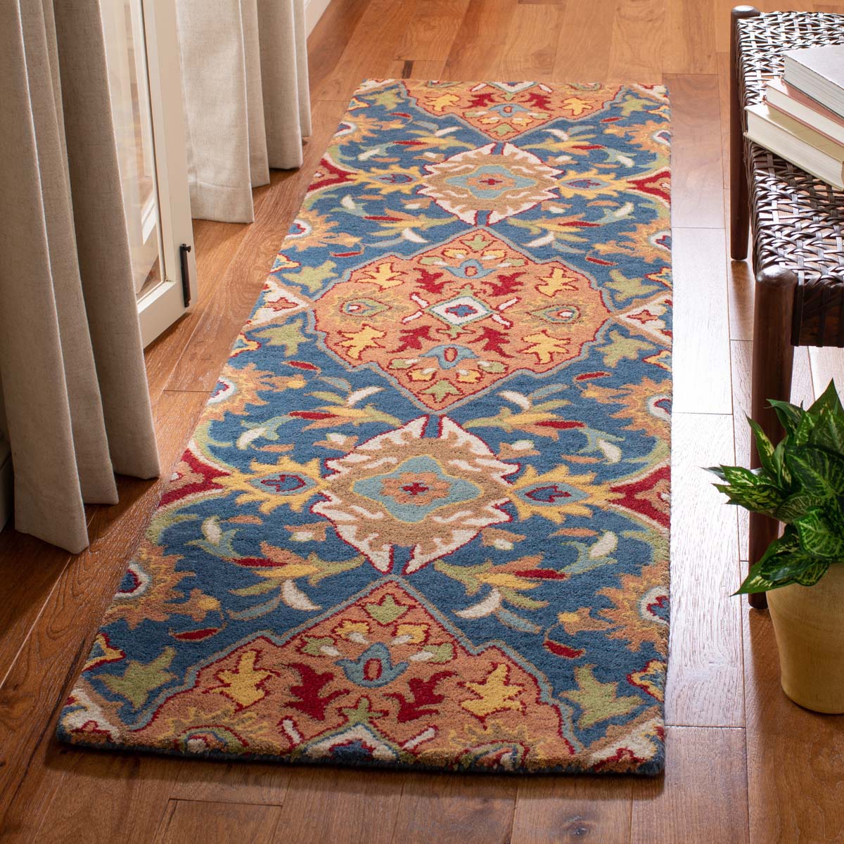 Safavieh Heritage 53A Rug, HG653A - Camel / Blue