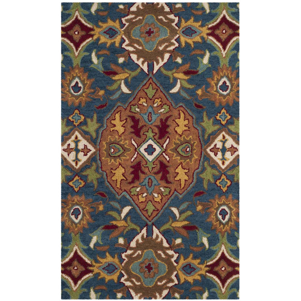 Safavieh Heritage 53A Rug, HG653A - Camel / Blue