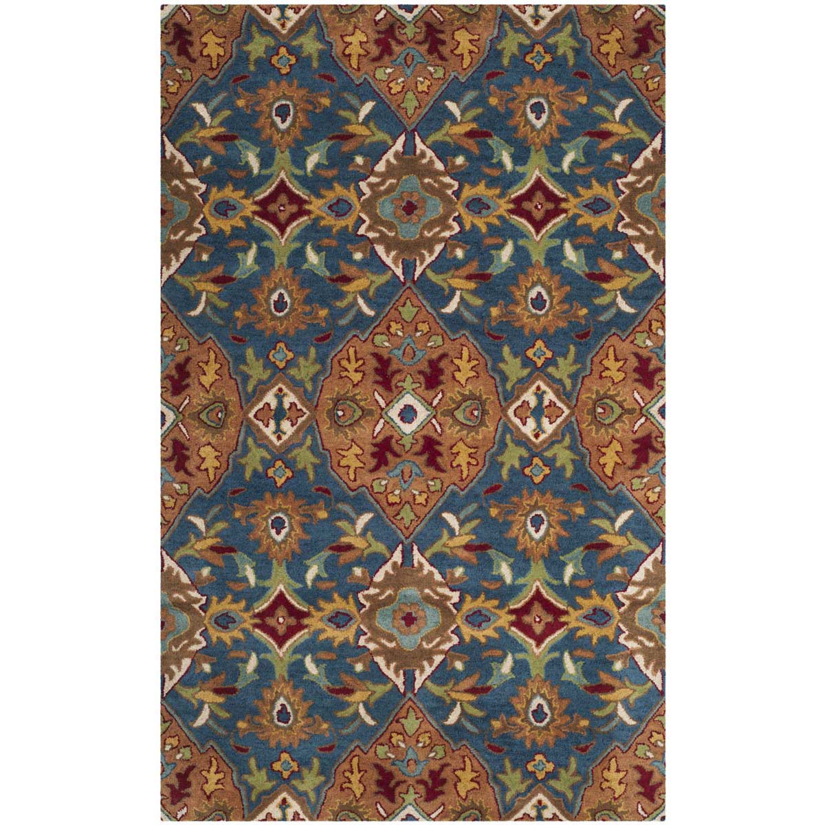 Safavieh Heritage 53A Rug, HG653A - Camel / Blue