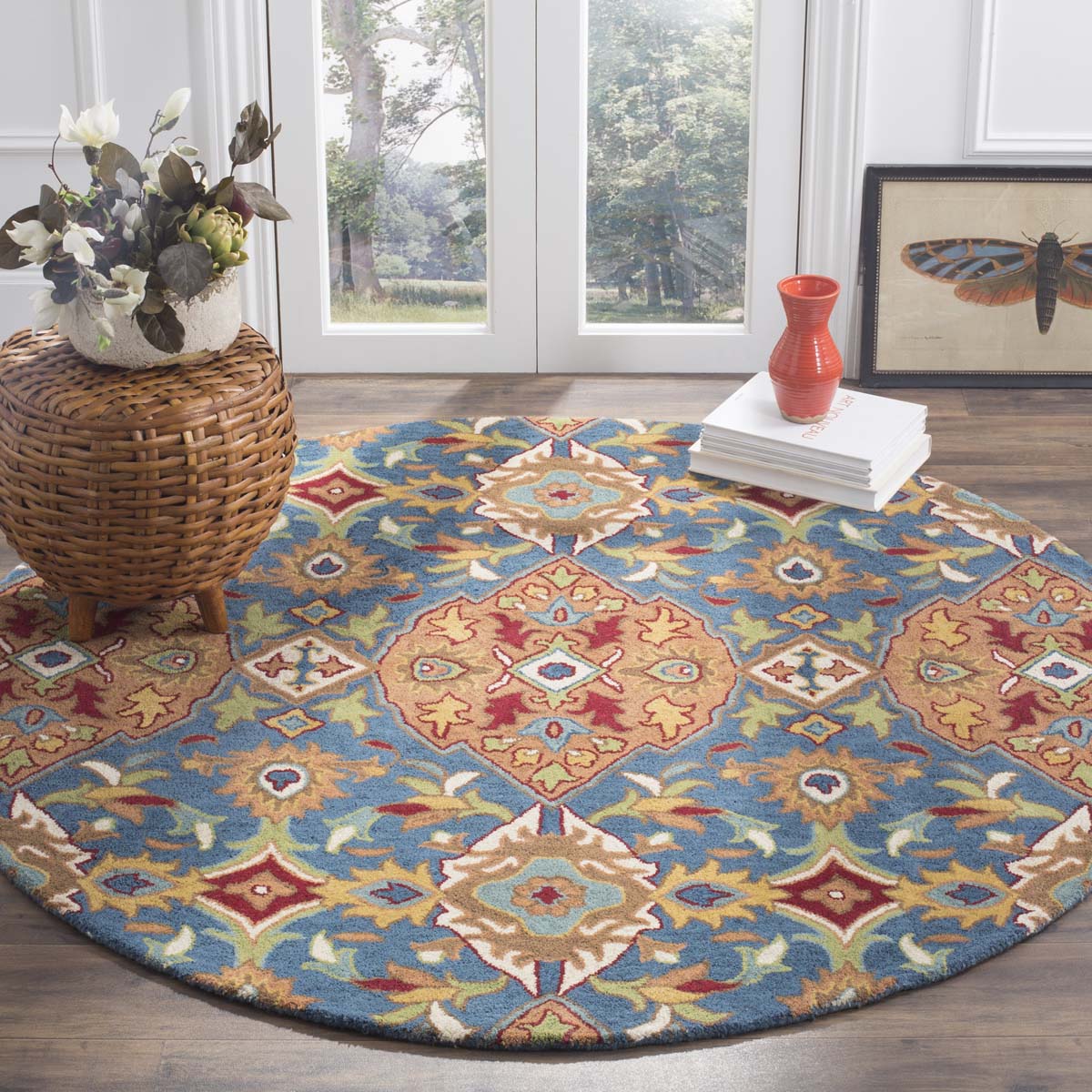 Safavieh Heritage 53A Rug, HG653A - Camel / Blue
