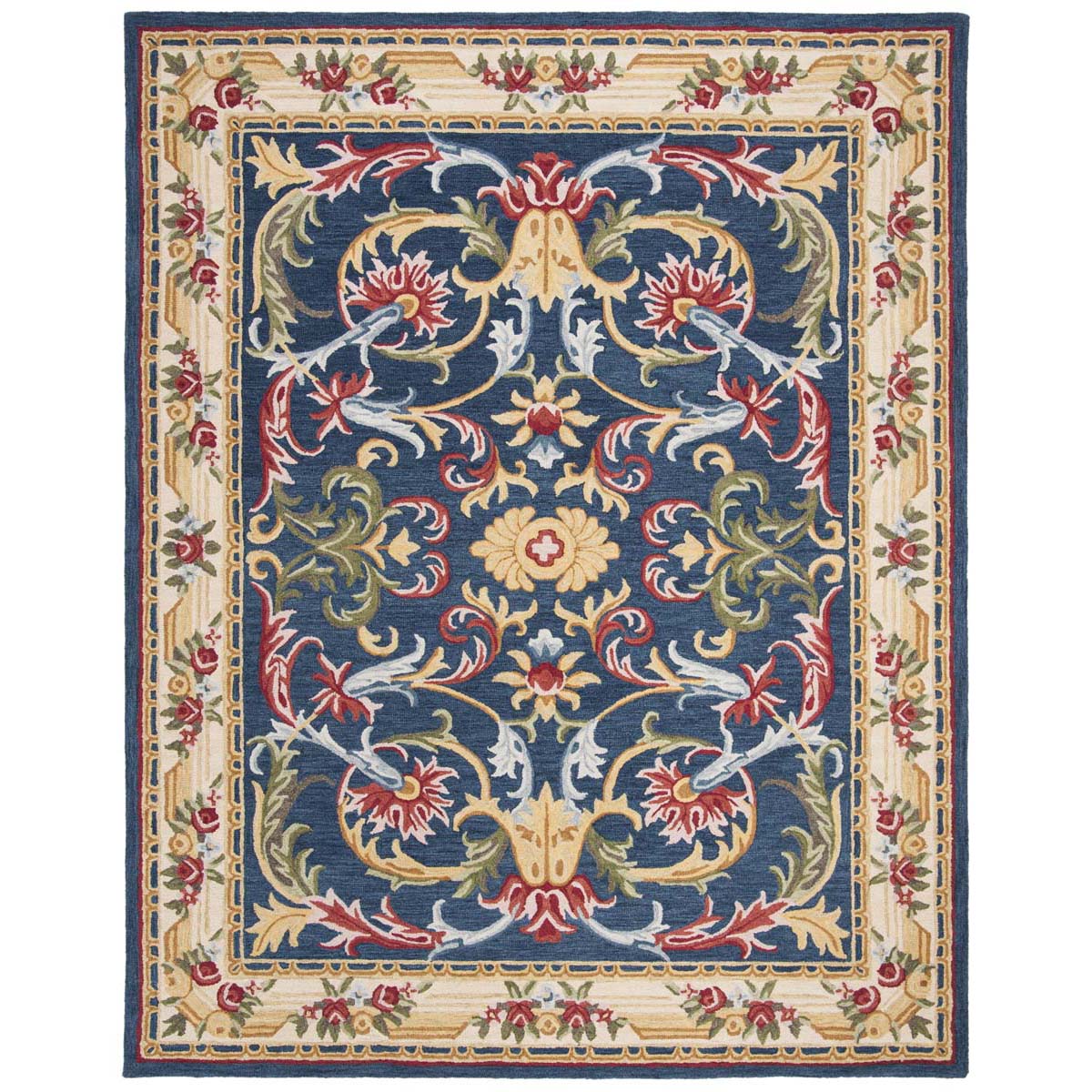 Safavieh Heritage 57N Rug, HG657N - Navy / Ivory