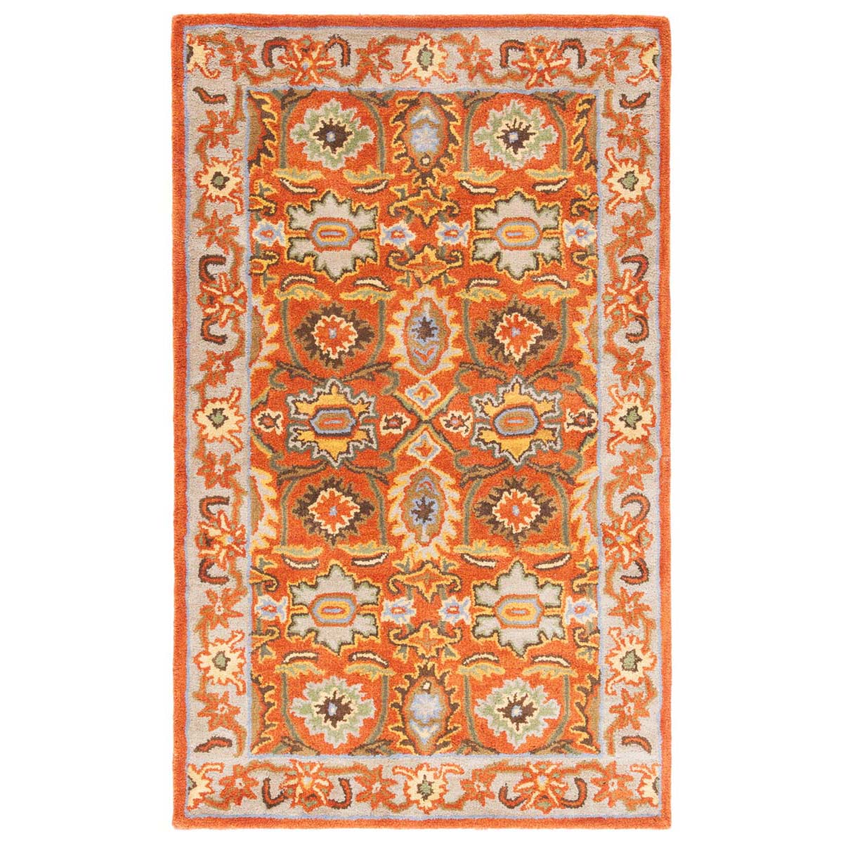 Safavieh Heritage 34D Rug, HG734D - Rust / Beige