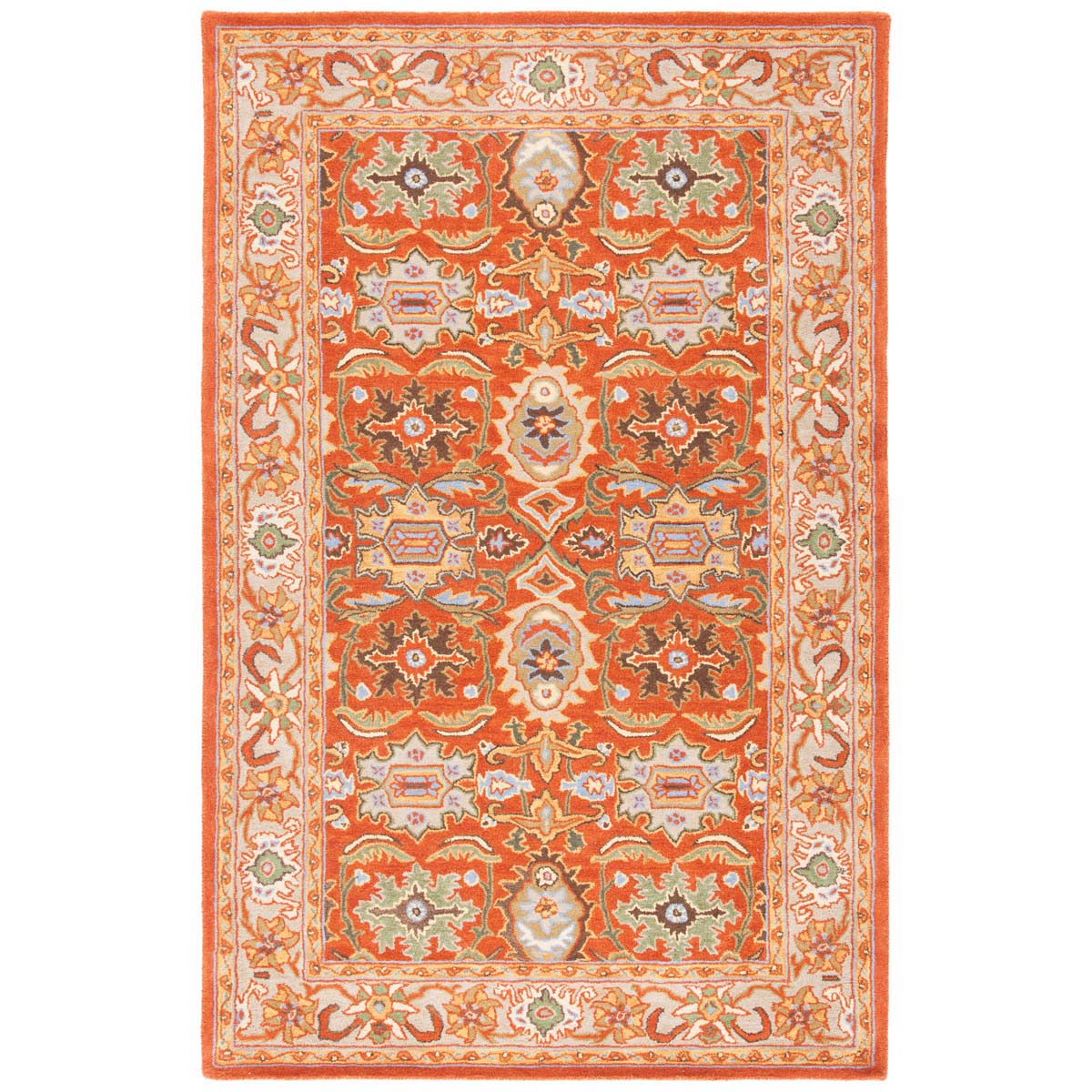 Safavieh Heritage 34D Rug, HG734D - Rust / Beige
