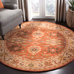Safavieh Heritage 34D Rug, HG734D - Rust / Beige