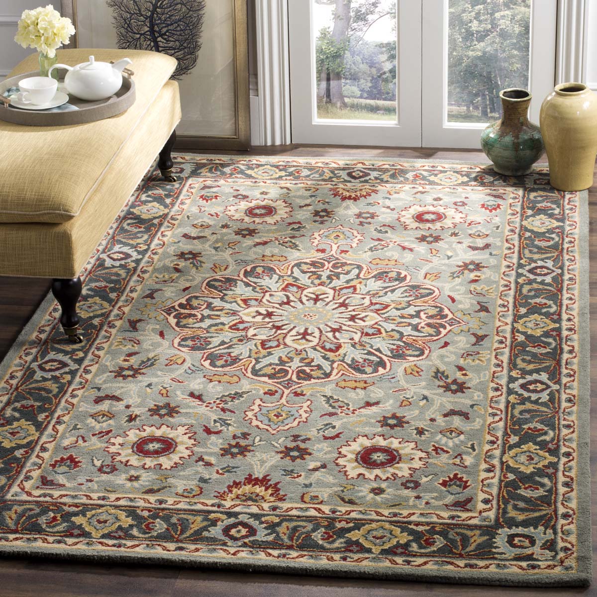 Safavieh Heritage 36A Rug, HG736A - Grey / Charcoal