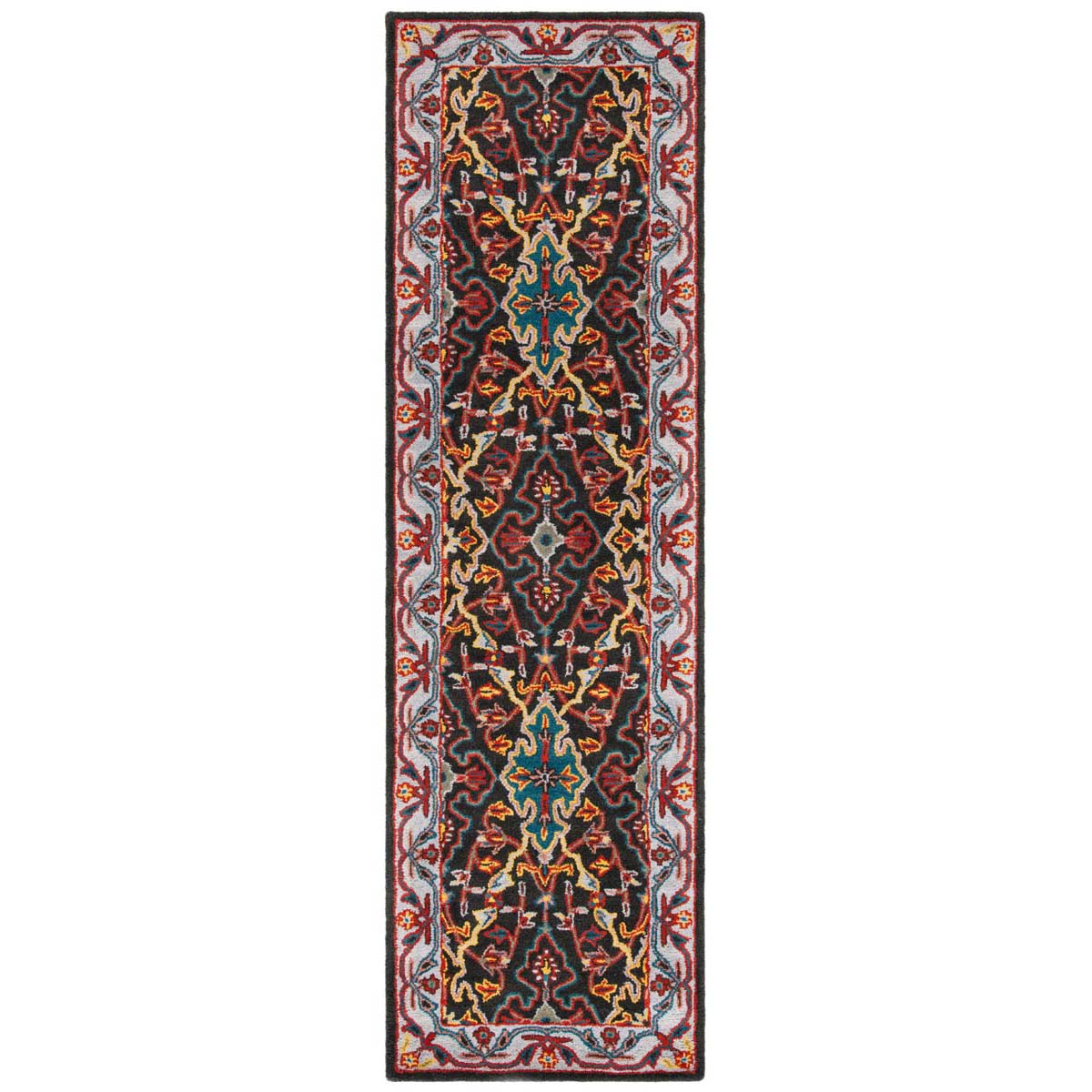 Safavieh Heritage 37A Rug, HG737A - Charcoal / Ivory