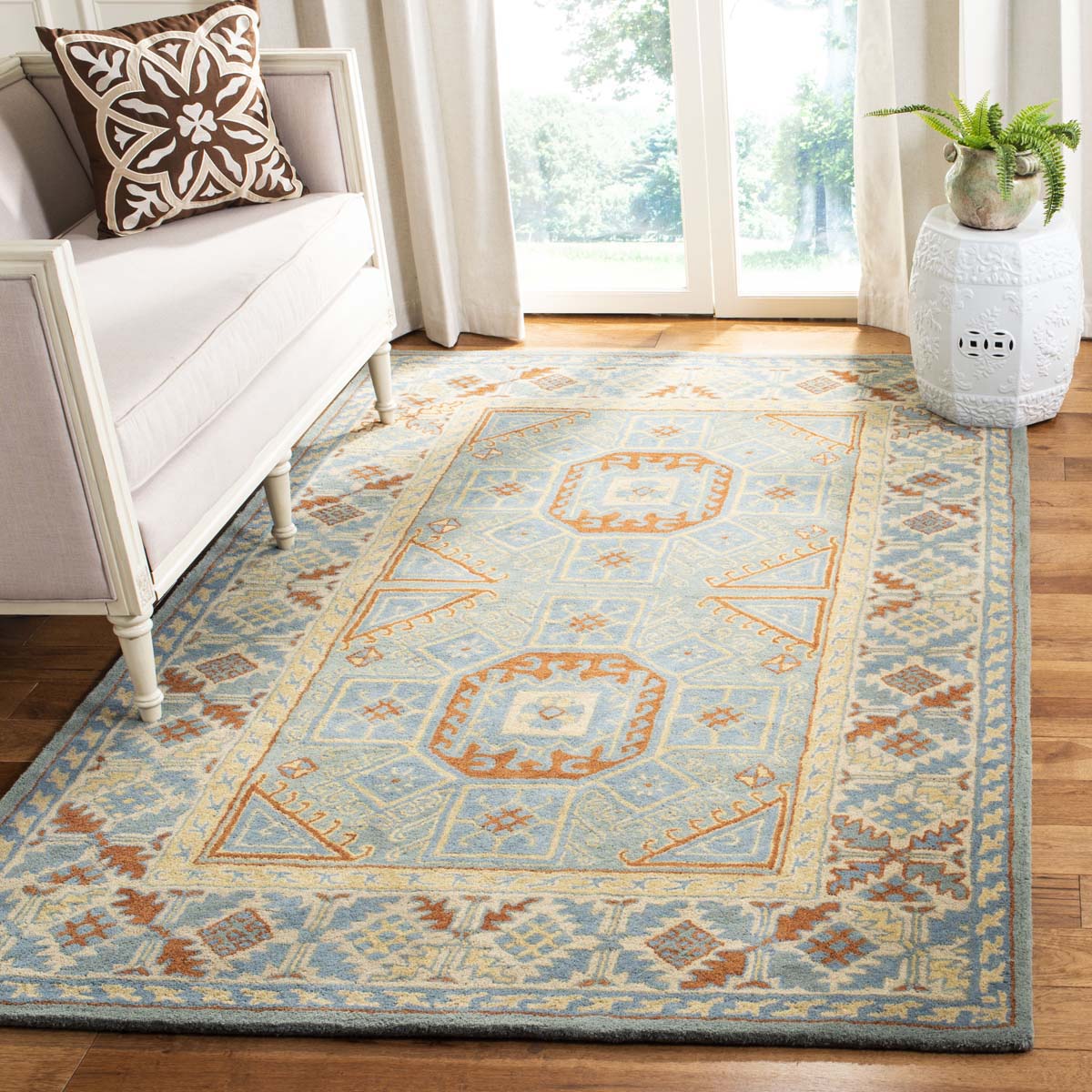 Safavieh Heritage 43M Rug, HG743M - Blue / Beige