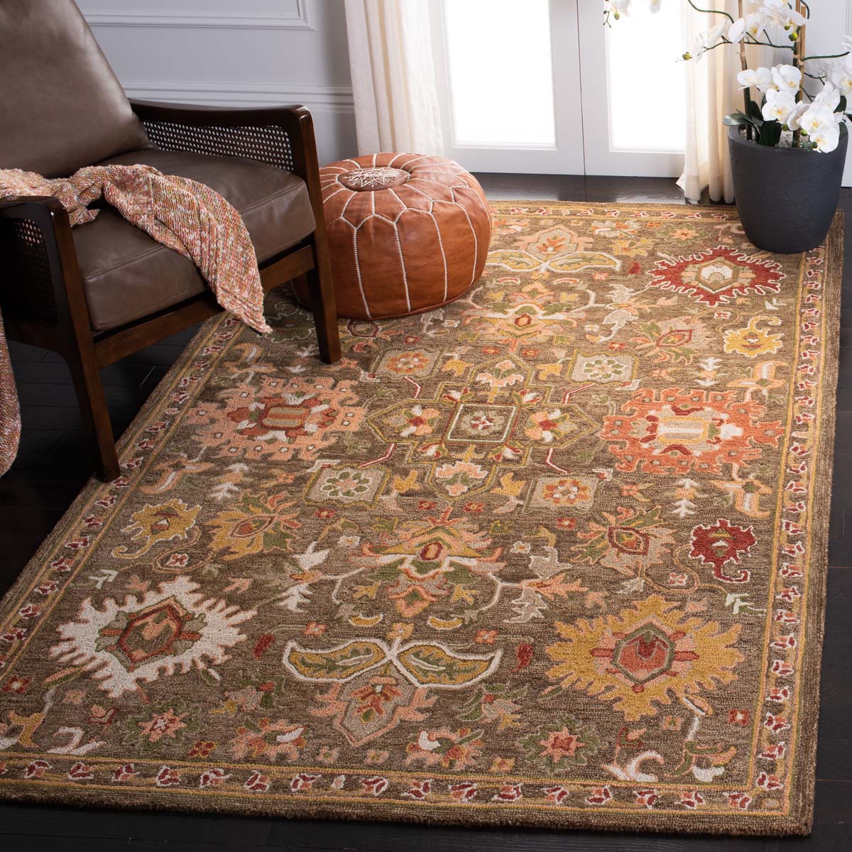 Safavieh Heritage 48 Rug, HG748 - Brown / Green
