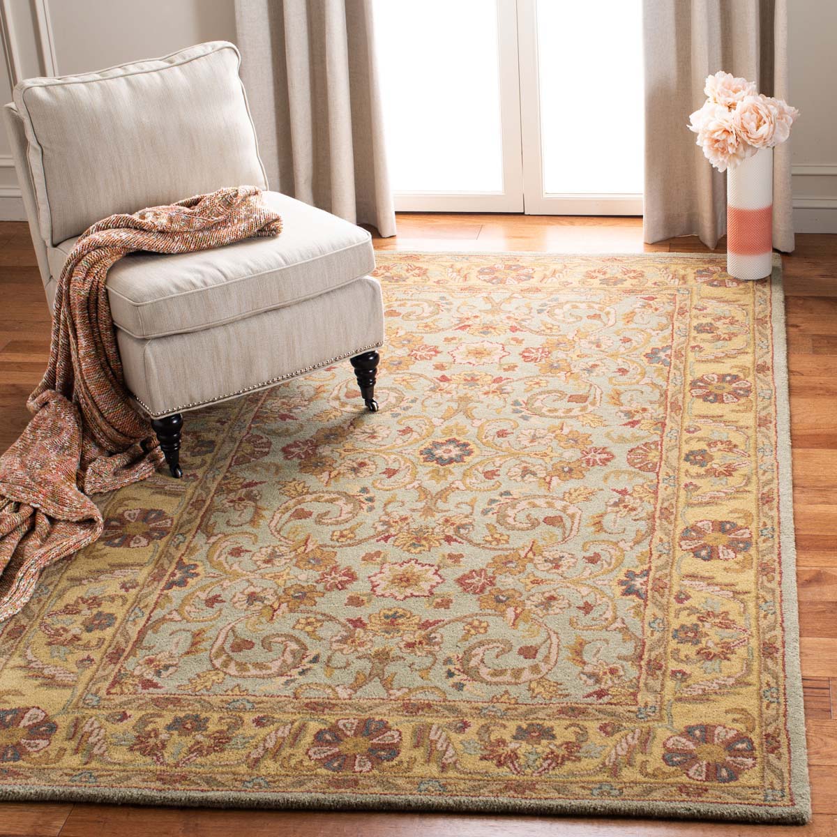 Safavieh Heritage 24A Rug, HG924A - Grey / Gold