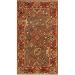 Safavieh Heritage 52 Rug, HG952 - Moss / Rust