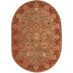 Safavieh Heritage 52 Rug, HG952 - Moss / Rust