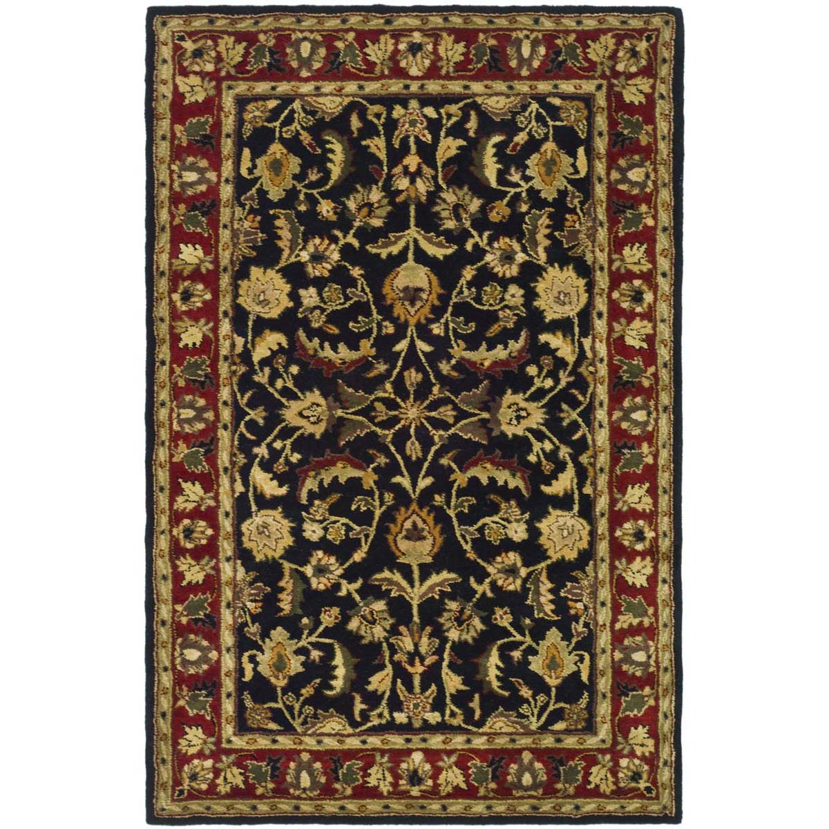 Safavieh Heritage 53 Rug, HG953 - Black / Red