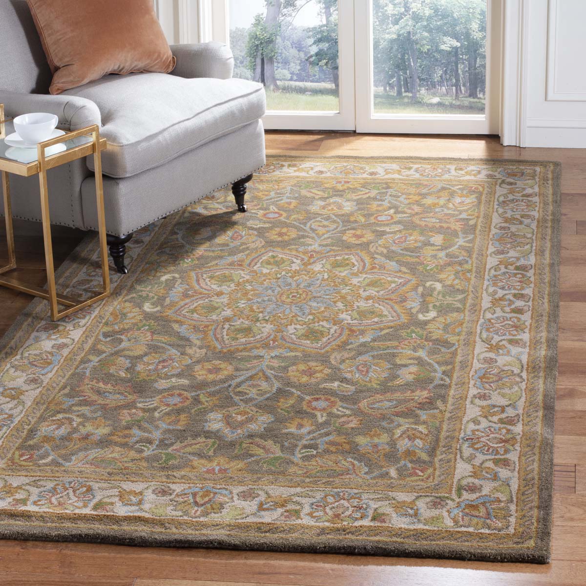 Safavieh Heritage 54A Rug, HG954A - Green / Taupe