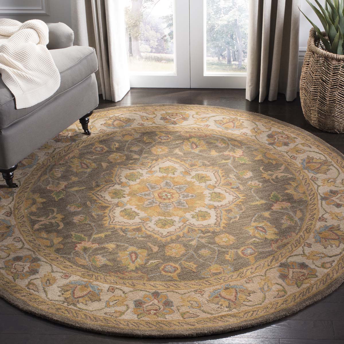 Safavieh Heritage 54A Rug, HG954A - Green / Taupe