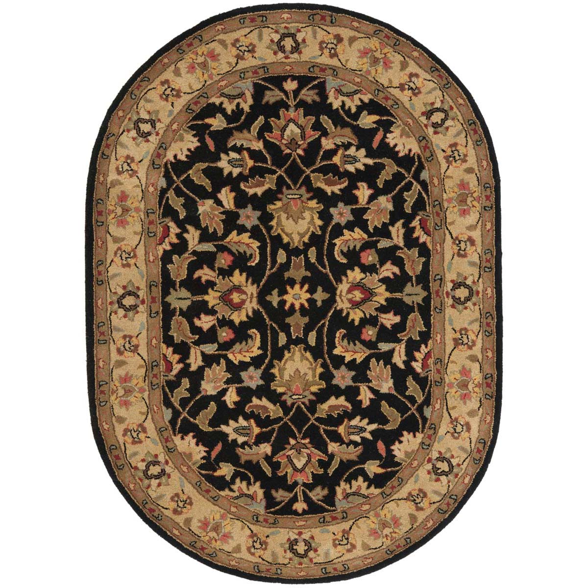 Safavieh Heritage 57 Rug, HG957 - Black / Beige