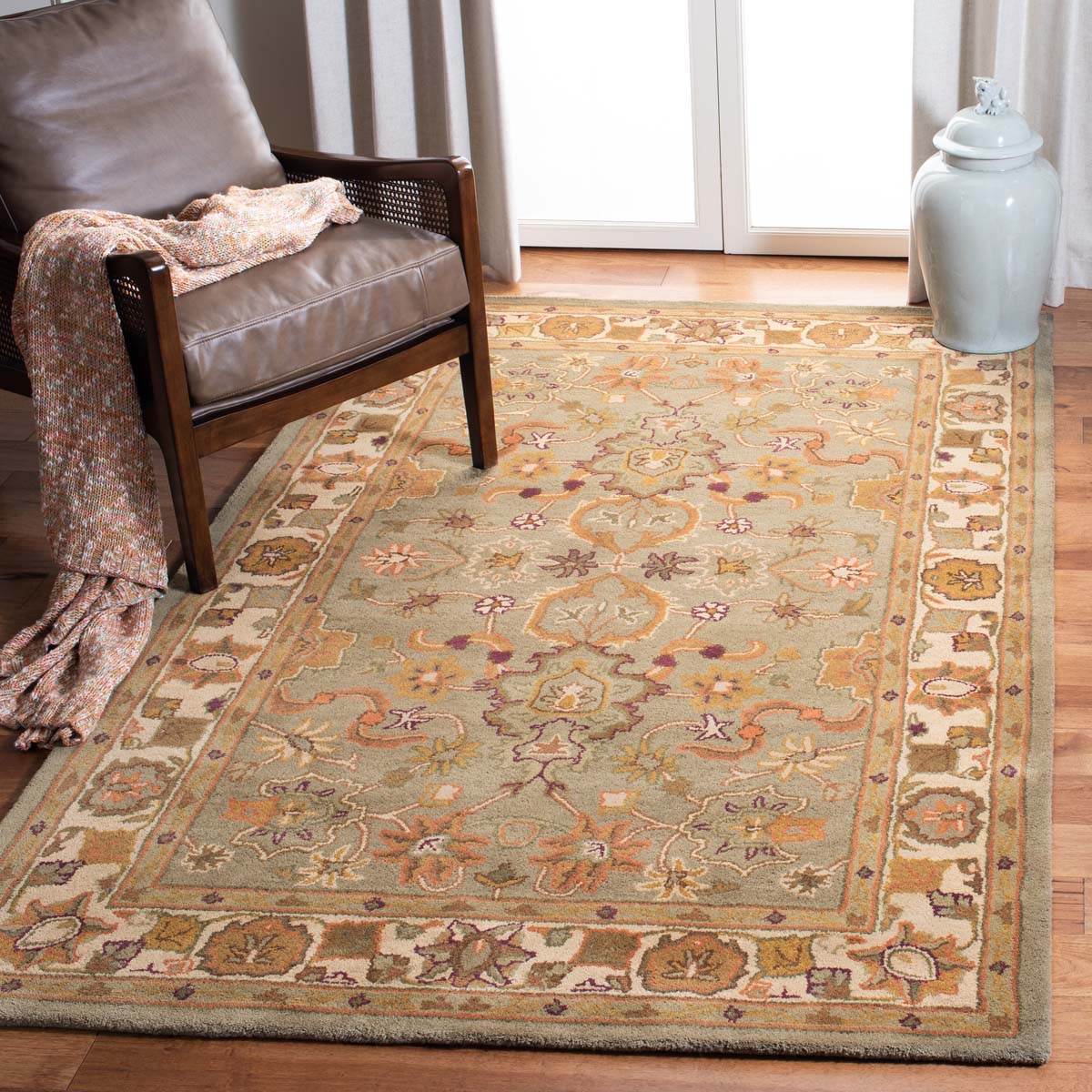 Safavieh Heritage 59 Rug, HG959 - Light Green / Beige