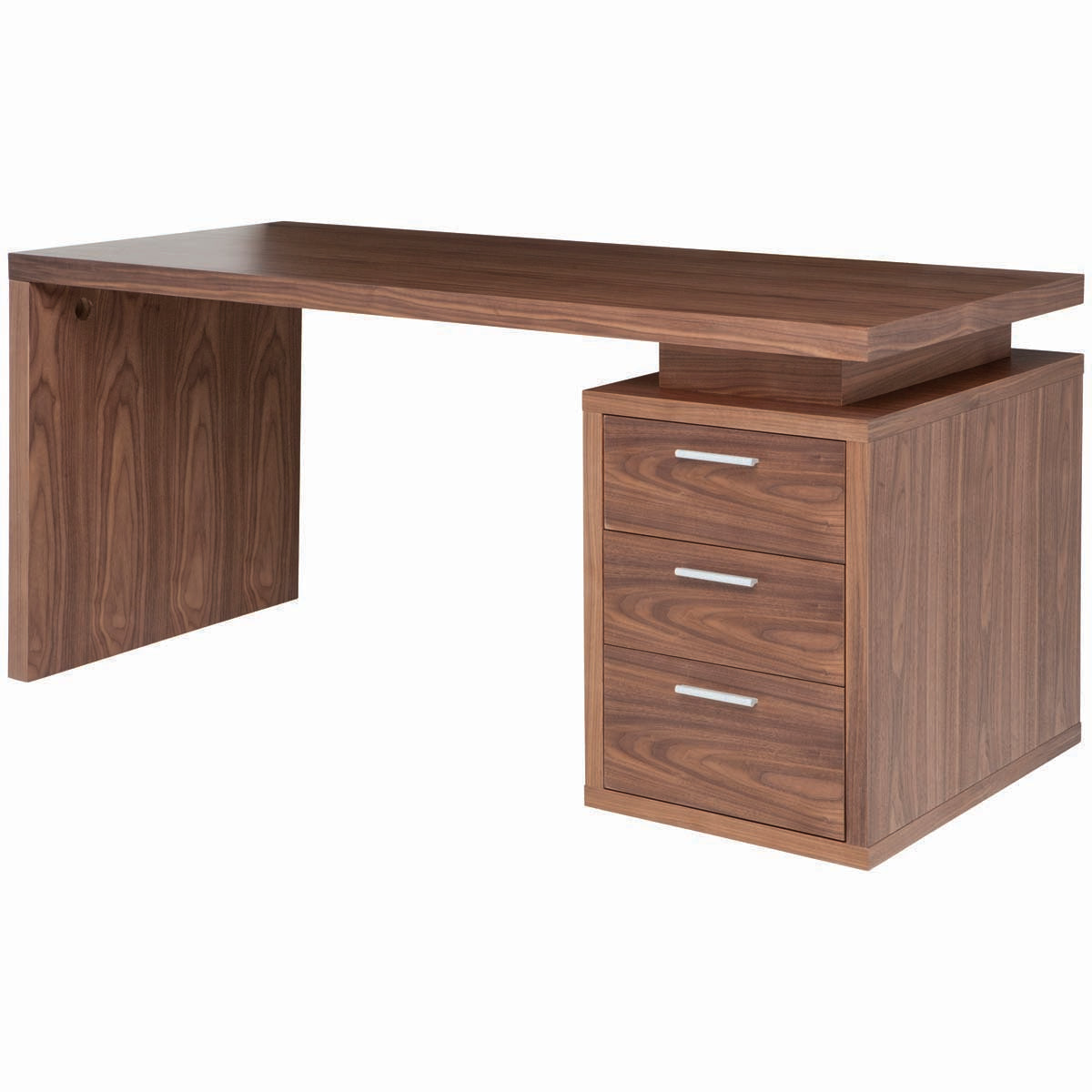 Nuevo Benjamin Desk Table - Walnut