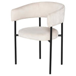 Nuevo Cassia Dining Chair - Champagne Microsuede