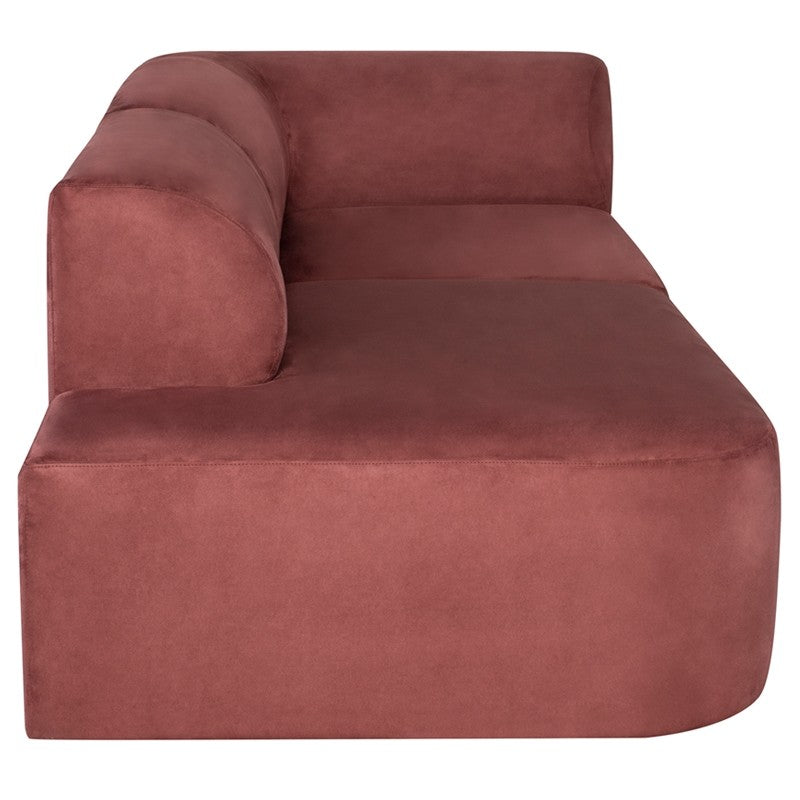 Nuevo Isla Right Arm Triple Seat Sofa - Chianti Microsuede