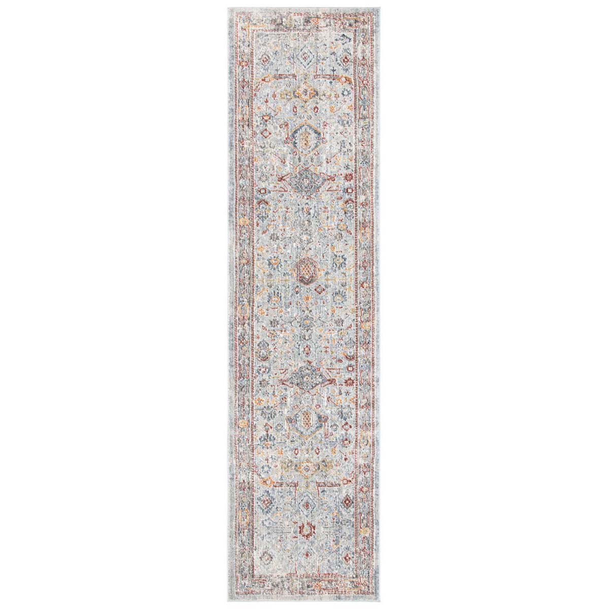 Safavieh History 509 Rug, HIS509 - Light Grey / Rust